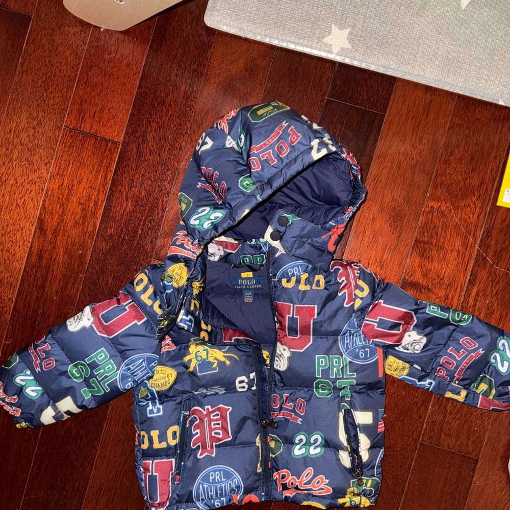 Ralph Lauren Kids' Multicolor Logo Puffer Jacket